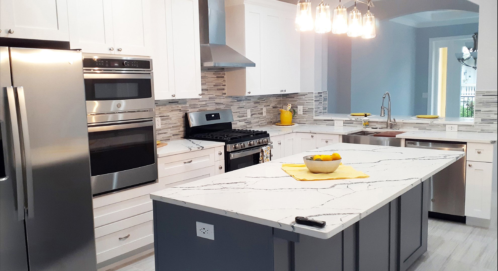 Elitecraft- Shaker White- Imperial Blue Island