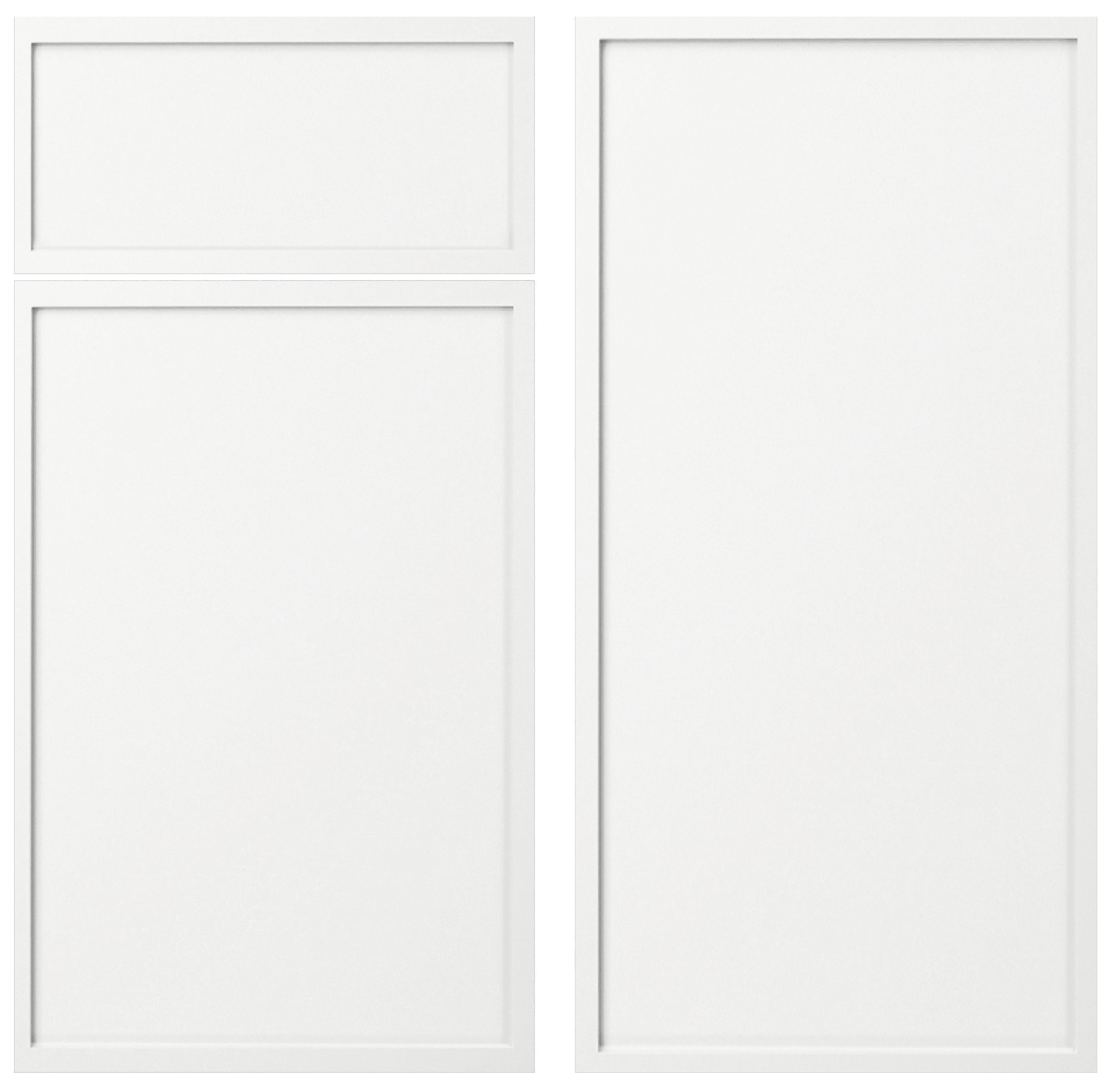 Slim White cabinet finish